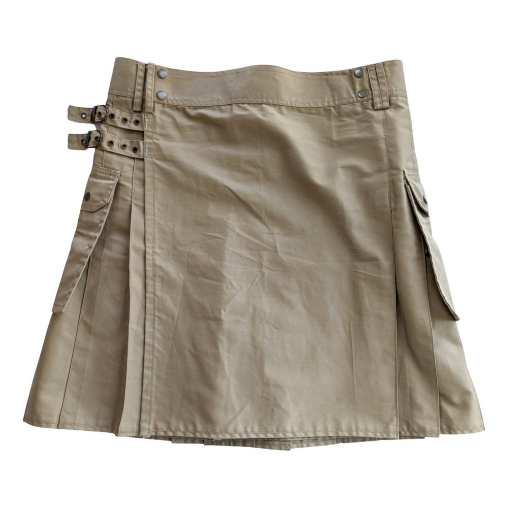GOT KILT Beige Chino Cargo Kilt Size 38